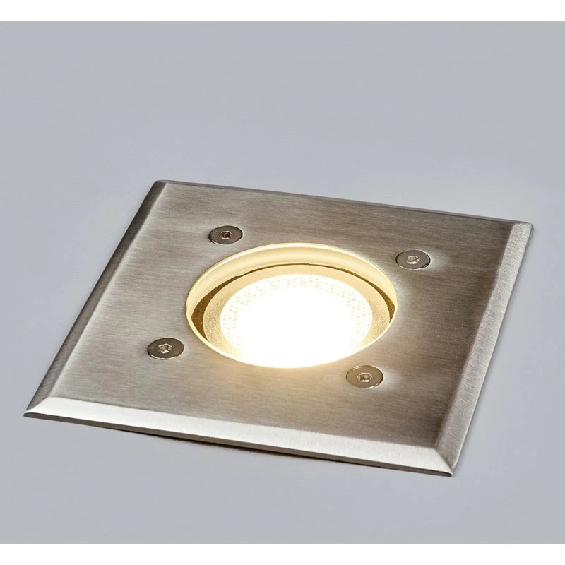 Lindby Insa Square Reflektor Wpuszczany IP67 Stal Nierdzewna