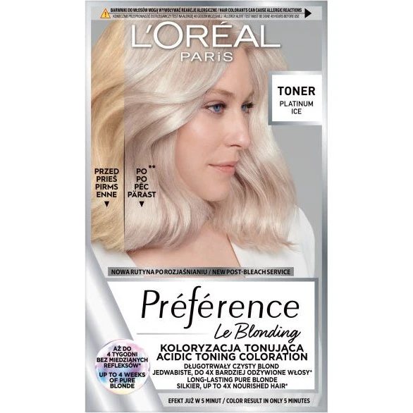 L'Oreal Paris Préférence Le Blonding Pearly Boost - Toner do włosów