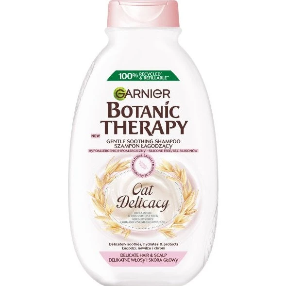 Garnier Botanic Therapy Oat Delicacy szampon łagodzący 400ml