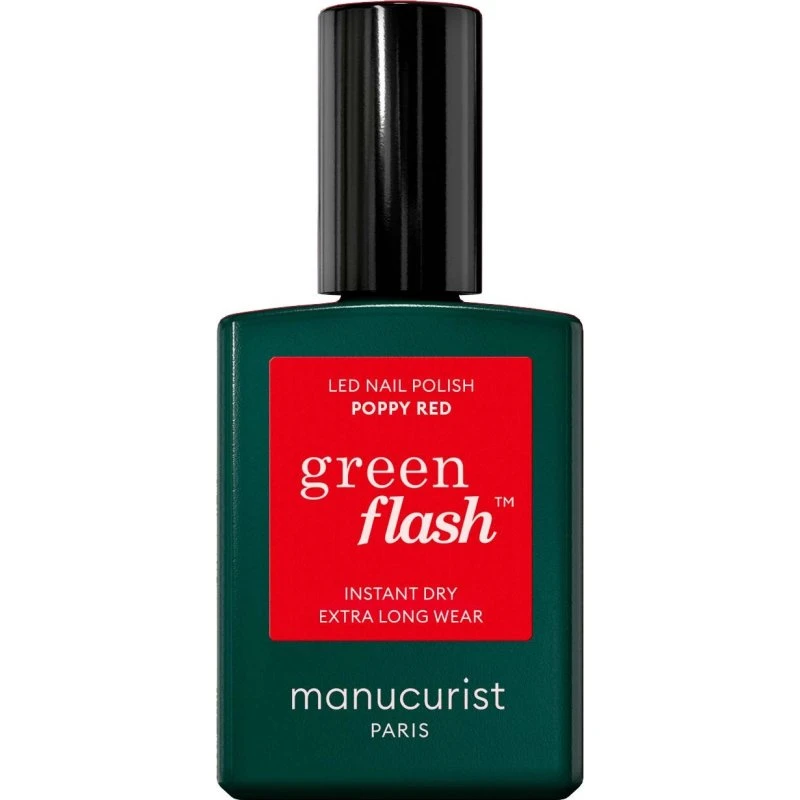 Manucurist Green Flash Gel Polish Poppy Red 15ml