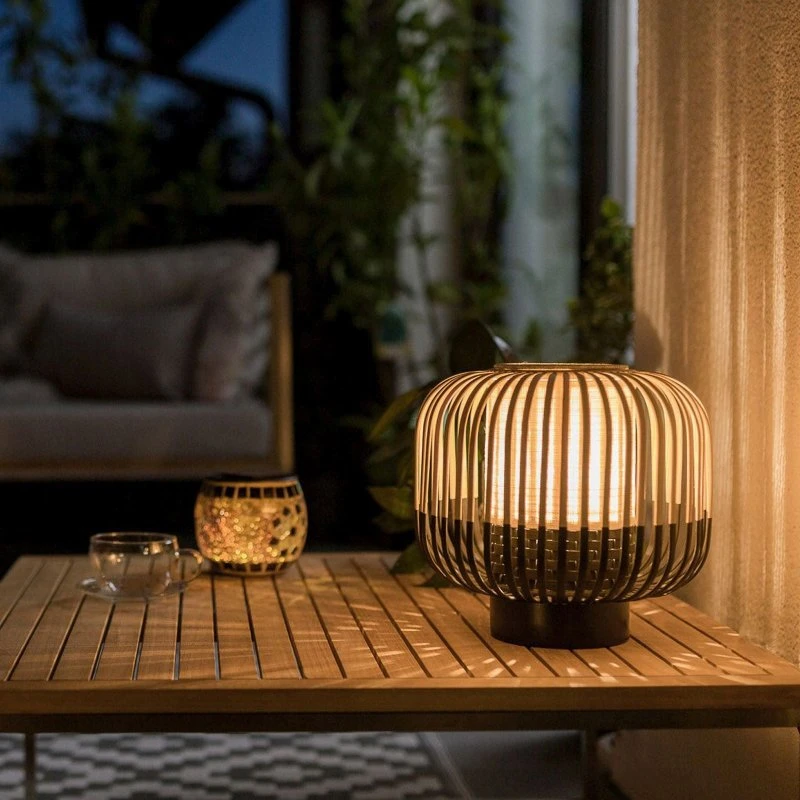 Forestier Bamboo Light S Lampa Stołowa Black