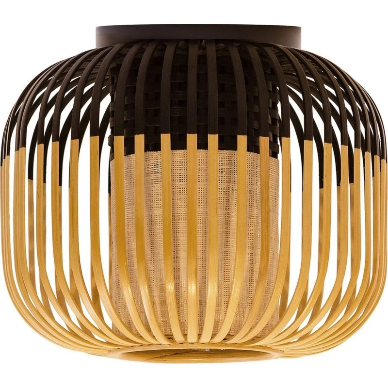 Forestier Bamboo Light XS Black - Lampa sufitowa bambusowa