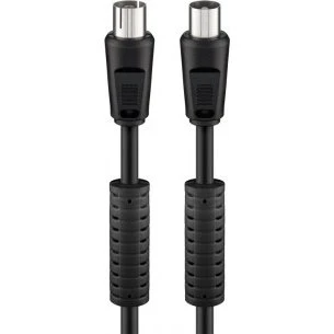 AUXILIO Kabel antenowy 3,5 m, filtr ferrytowy, 100% ekranowanie