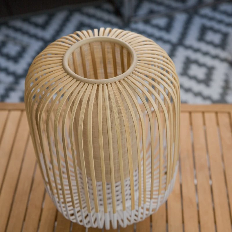 Forestier Bamboo Light M Lampa Stołowa Biała 39 cm