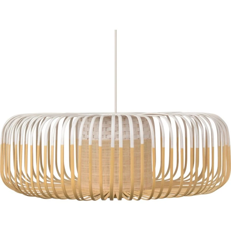 Forestier Bamboo Light XL White - Lampa wisząca bambusowa