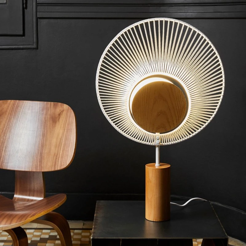 Forestier Oyster - designerska lampa stołowa, biała