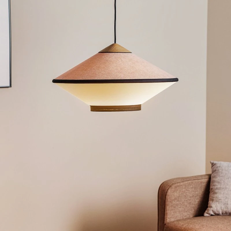 Lampa wisząca Forestier Cymbal S Natural - Ø 50 cm