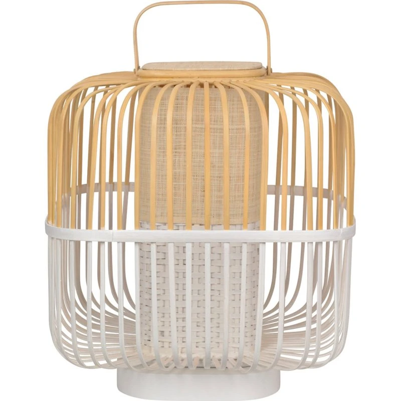 Forestier Bamboo Square M Lampa Stołowa Biała