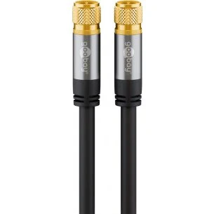 Goobay Kabel SAT F/F 1m, 135 dB, czterokrotna ekranowanie