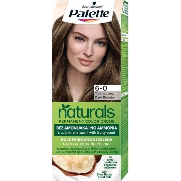 Schwarzkopf Palette Permanent Naturals 6-0 Ciemny Blond