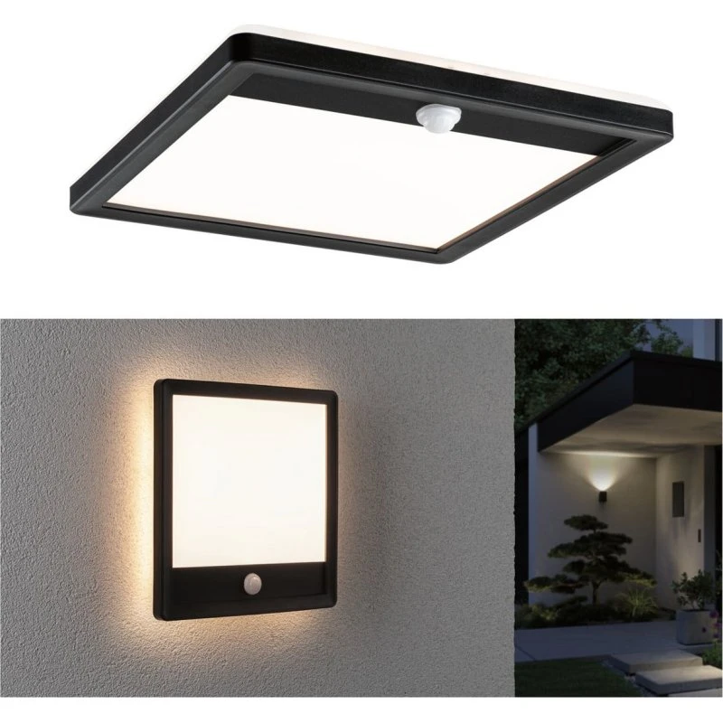 Paulmann Kinkiet zewnętrzny LED Lamina Sensor, czarny, IP44