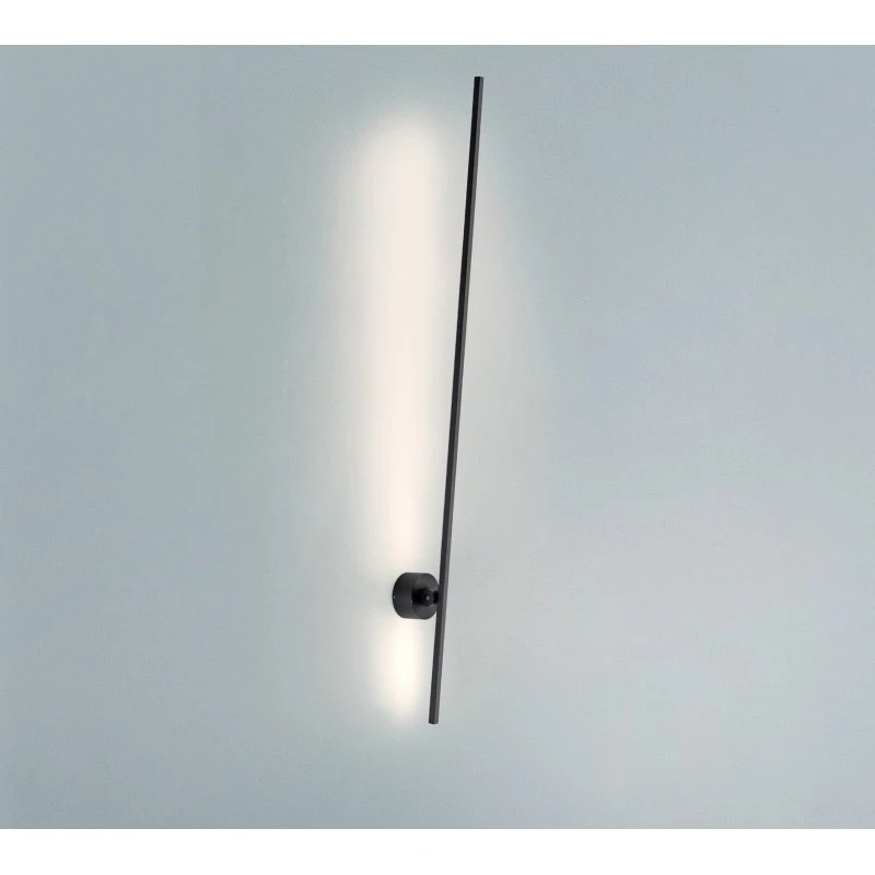 PURE Grafo Kinkiet LED, czarny, 117 cm