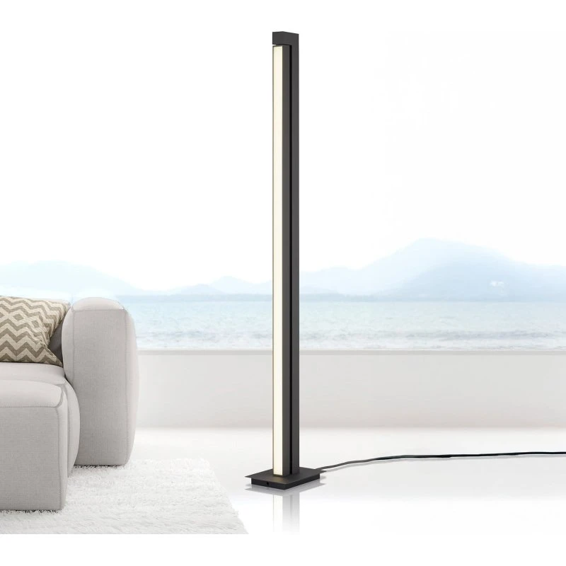 PURE Lines Floor Lampa stojąca LED, grafitowa, 140 cm, CCT