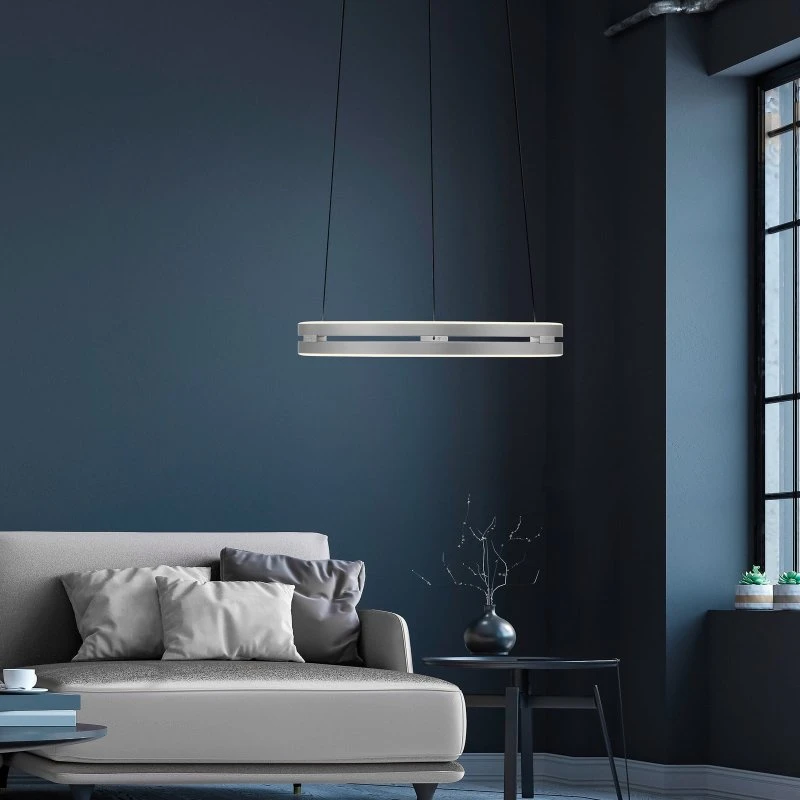 Paul Neuhaus PURE E-Loop LED – Żyrandol kamienny, Ø 50 cm, CCT