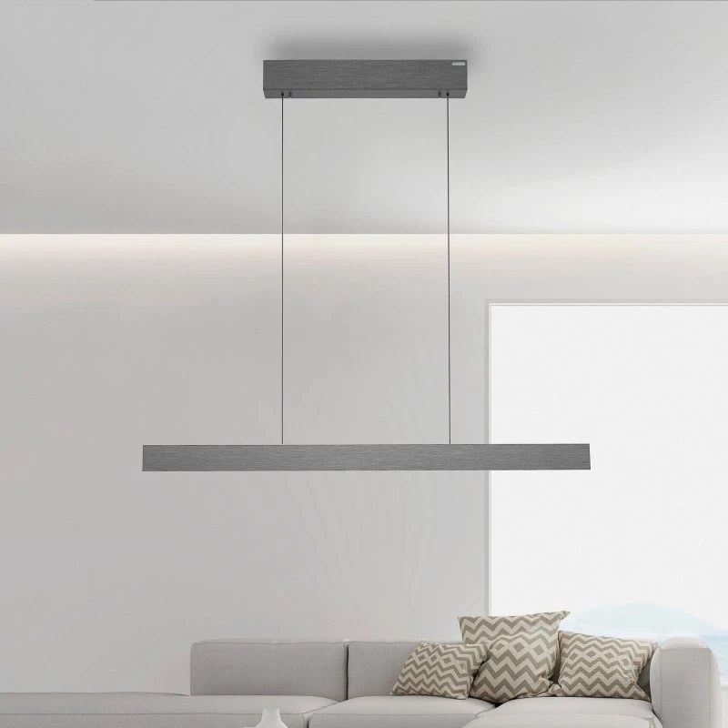 Paul Neuhaus Lampa wisząca LED E-Motion, platyna, CCT