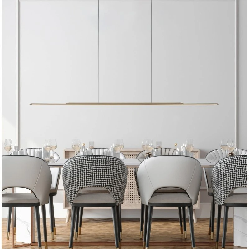 PURE LED Surface Żyrandol 160 cm, brązowy, aluminium, 3000 K