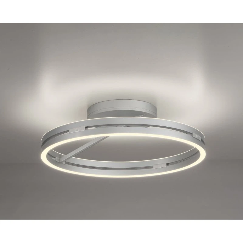 Lampa sufitowa LED PURE Loop CCT, kolor kamienny, Ø 60 cm