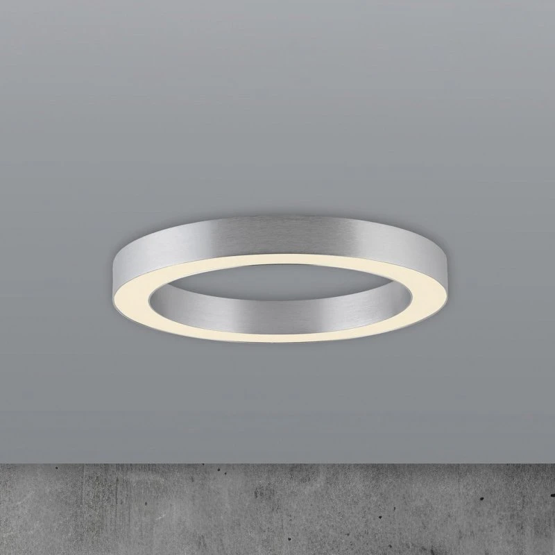 Paul Neuhaus Lampa sufitowa LED PURE Lines, 35 cm, srebrna