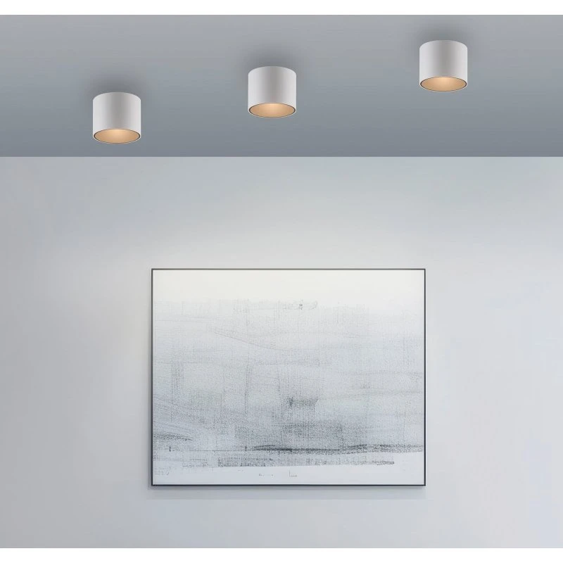 Lampa sufitowa LED PURE Point, biała, Ø 18 cm, IP44