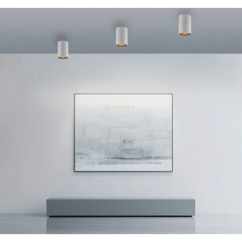Lampa sufitowa LED Point PURE biała, Ø 6 cm, metal, IP44
