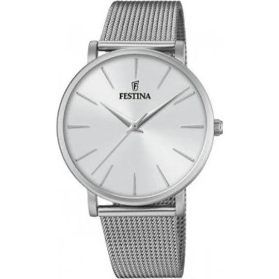 Festina Boyfriend F20475-4 Zegarek damska czarny srebrny