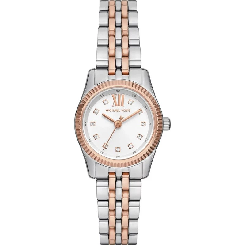 Michael Kors MK4817 Lexington 26mm Zegarek damska srebrny/różowe złoto
