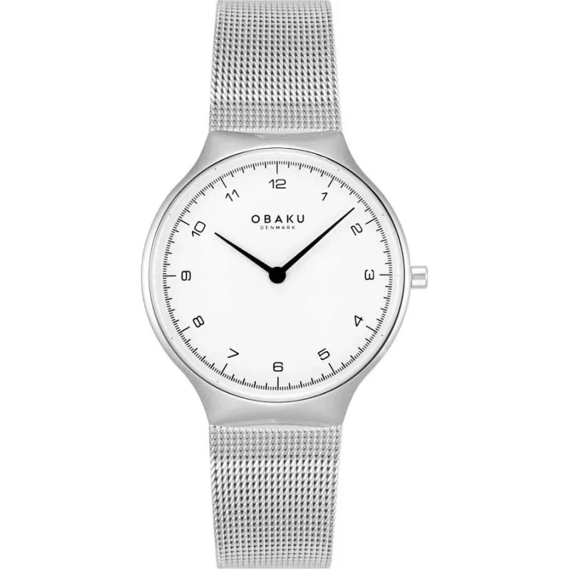 Obaku Classic Zegarek damska V306LXCWMC srebrny 32 mm