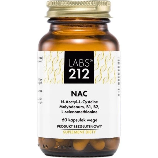 LABS212 NAC N-Acetylo-L-Cysteina 300 mg, 60 kapsułek