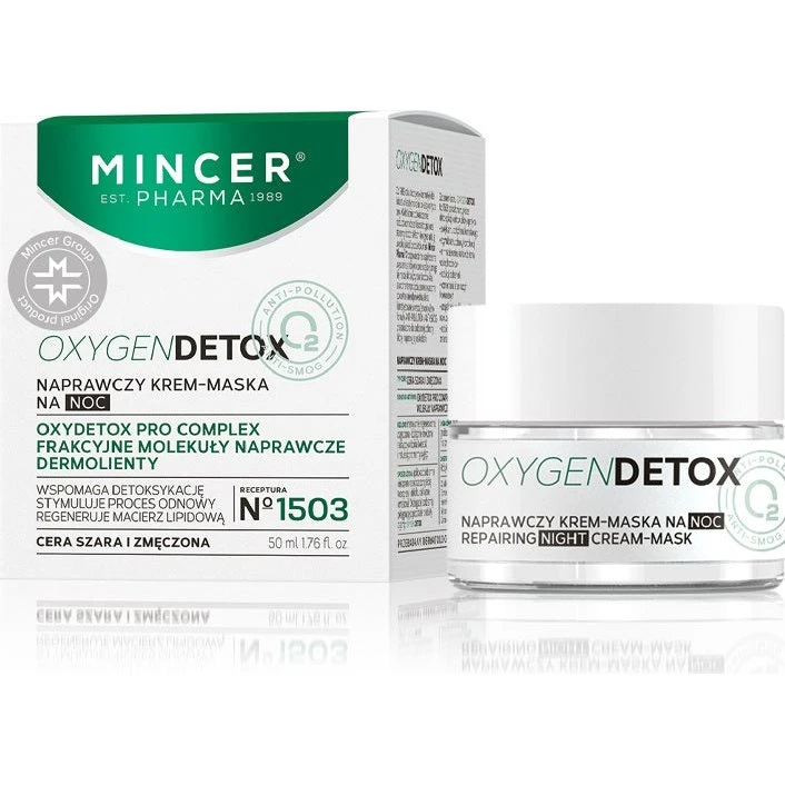Mincer Pharma Oxygen Detox krem-maska naprawczy na noc No.1503 50ml