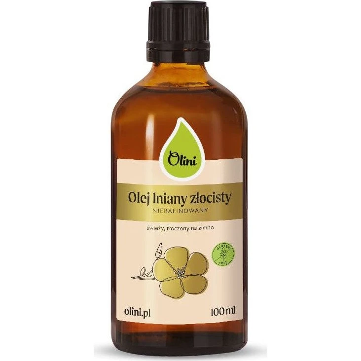 Olini Olej lniany złocisty 100ml