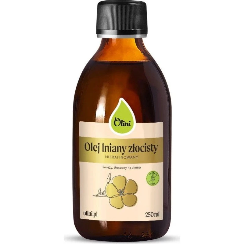 Olini Olej lniany złocisty 250ml