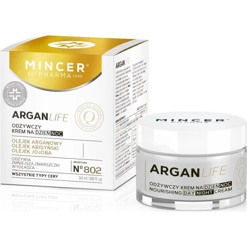Mincer Pharma ArganLife odżywczy krem na dzień i noc No.802 50ml