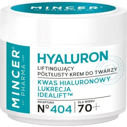 Mincer Pharma Hyaluron 70+ Liftingujący Krem No.404 50ml