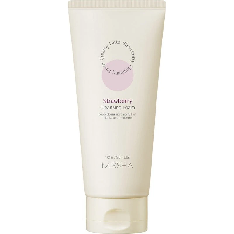 Missha Creamy Latte Cleansing Foam Strawberry 172ml