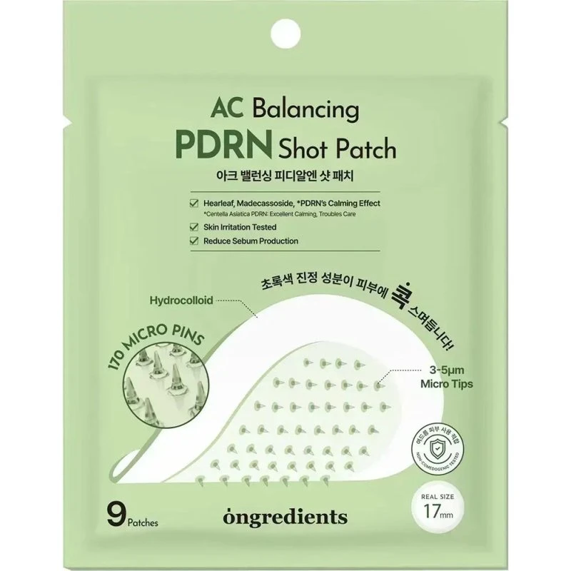 Ongredients AC Balancing PDRN Shot Patch - plastry na wypryski 9szt