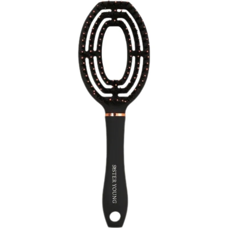 Sister Young COCO Hair Brush – szczotka z włosiem dzika, czarna