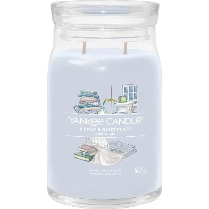 Yankee Candle Duża świeca zapachowa A Calm & Quiet Place 567g