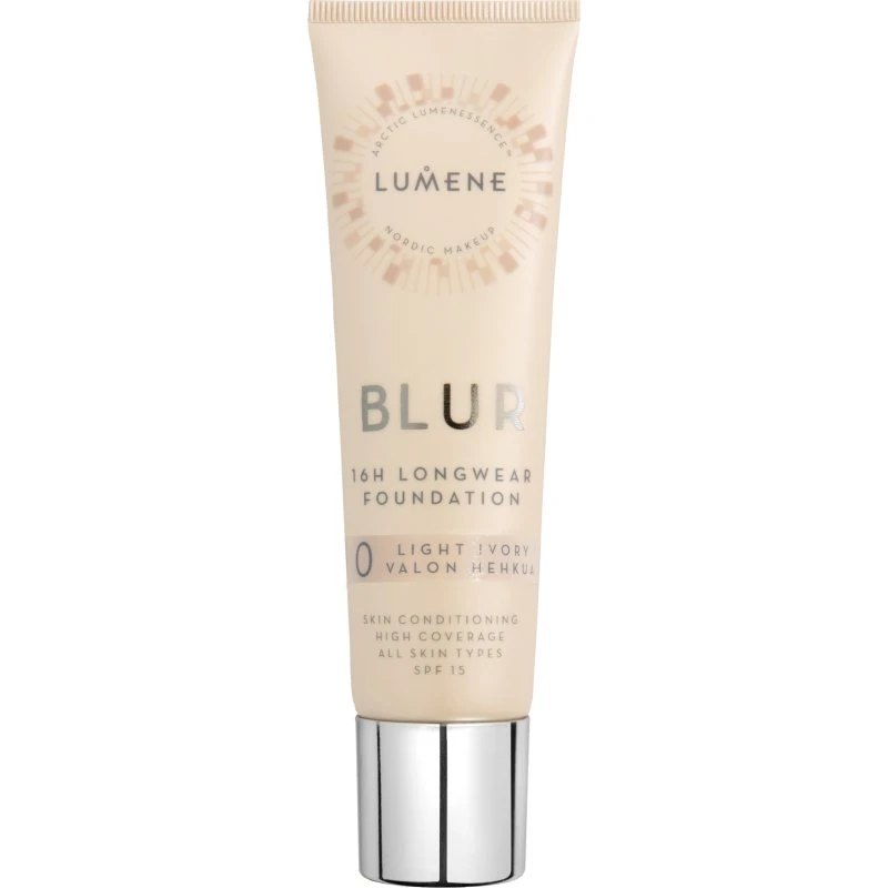 Lumene Blur 16H Longwear Foundation 0 Light Ivory SPF15