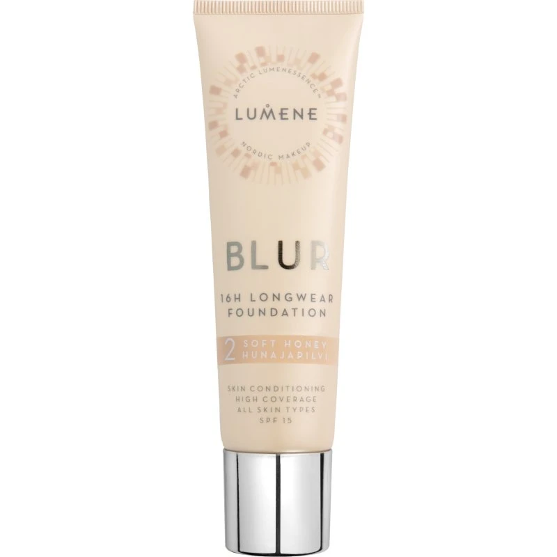 Lumene Blur 16H Longwear Foundation SPF15 Soft Honey 30ml