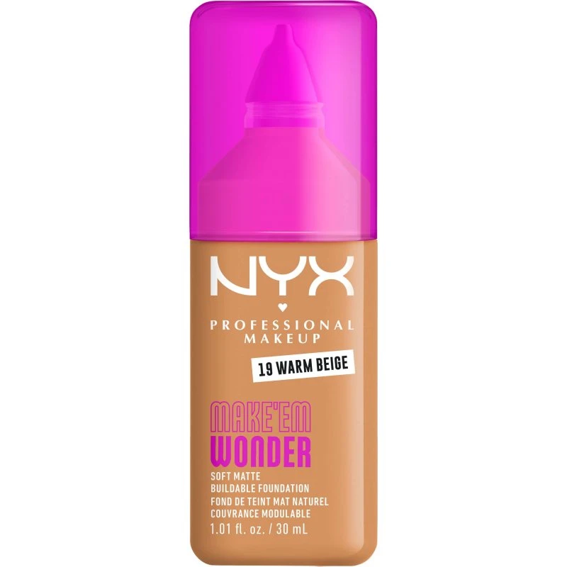 NYX Professional Makeup Make Em Wonder Foundation 19 Warm Beige