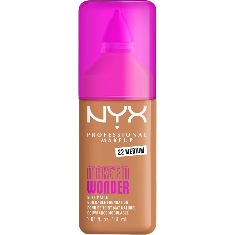 NYX Professional Makeup Make Em Wonder Foundation 22 Medium 30ml