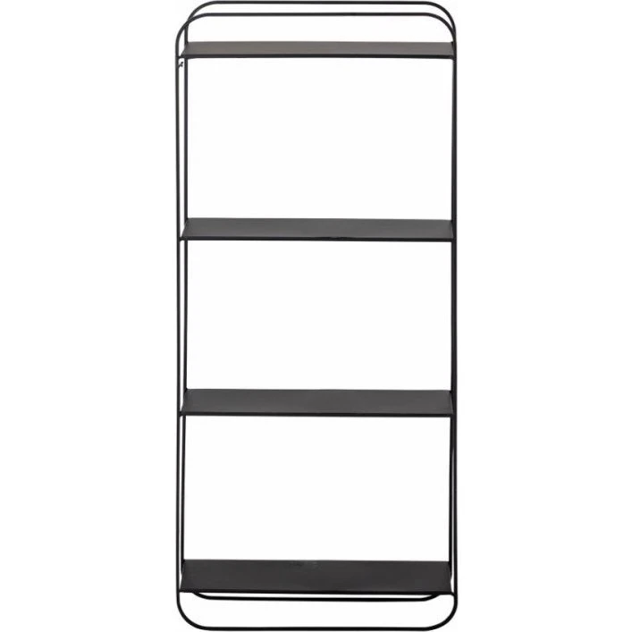 Bloomingville Juan Półka Ścienna Czarna 30x70x11 cm