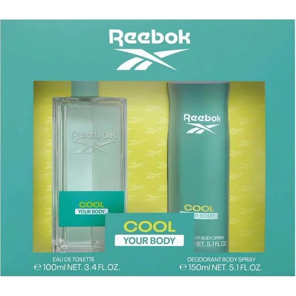 Reebok Cool Eau de Toilette Her Set: Woda 100ml + Dezodorant 150ml
