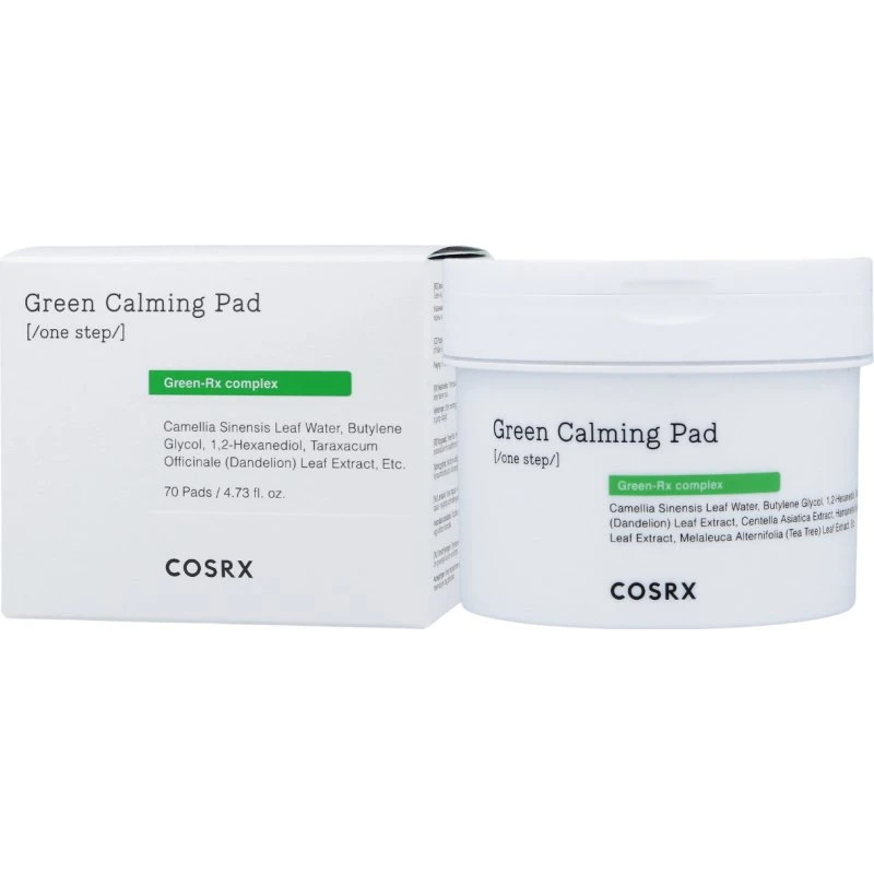 COSRX One Step Green Hero Calming Pad 70 szt - Płatki łagodzące