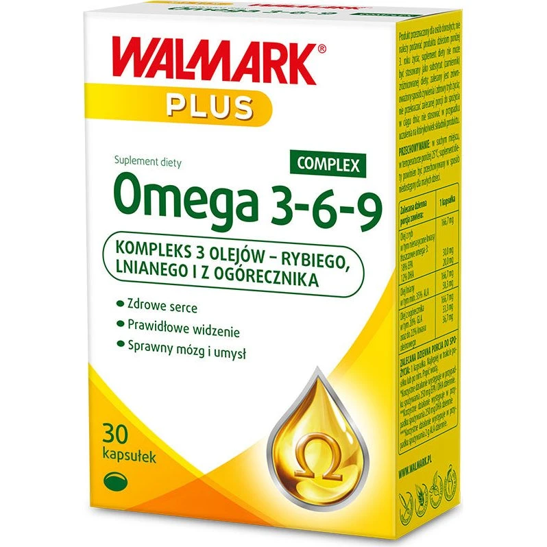 WALMARK Omega 3-6-9 Complex suplement diety, 30 kapsułek