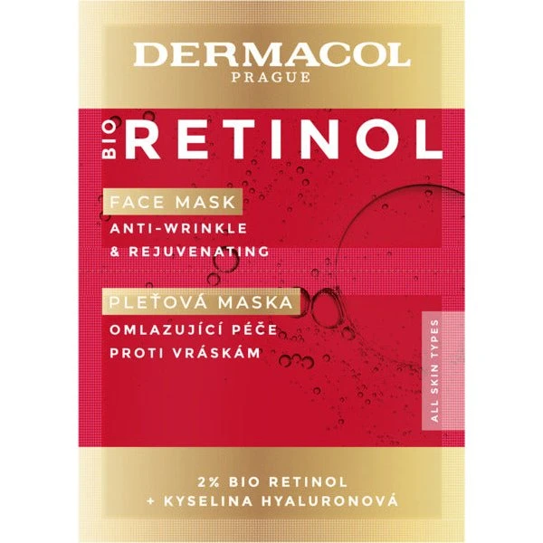 Dermacol Bio Retinol Face Mask 16ml - Maska przeciwzmarszczkowa