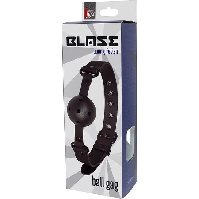 Dream Toys Blaze Ball Gag – oddychający knebel, Black