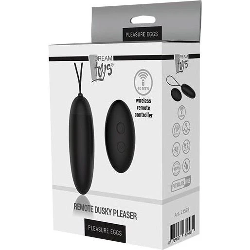 Dream Toys Pleasure Eggs Remote Dusky Pleaser Black