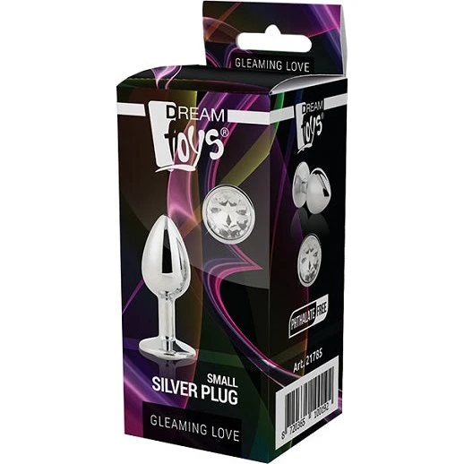 Dream Toys Gleaming Love Silver Plug Small