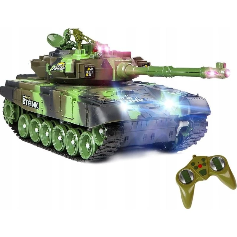 War Tank Big 2.4GHz Zdalny Czołg z Efektami Dźwiękowymi i świetlnymi